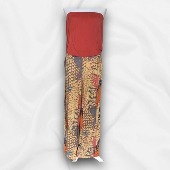 Lescana Venus Pants - Lescana Venus Strapless Jumpsuit - size Medium Bohemian Core, Beachcore, Hippie